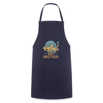 BIG BROTHER dino by the Manzanita's - Cooking Apron - navy - Front - AI Model Male 185 dark (185cm)