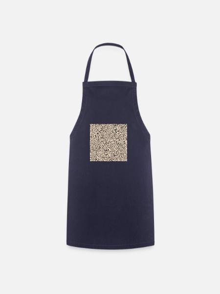 Leopardenmuster | Leopard Print | African Animal - Kochschürze - Navy