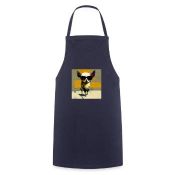 Chihuahua Style - Cooking Apron - navy - Front - AI Model Male 185 dark (185cm)