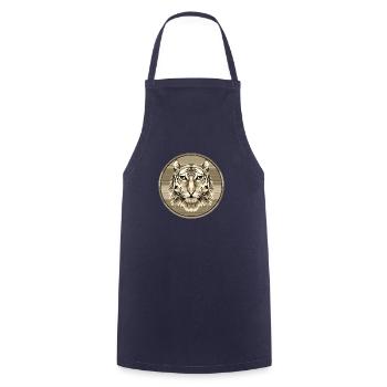 Tiger - Cooking Apron - navy - Front - AI Model Male 185 dark (185cm)