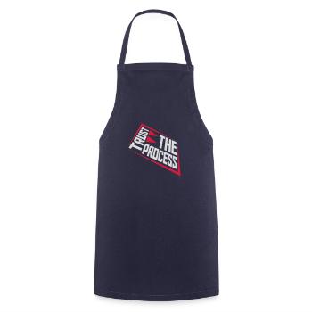 trust the process Quote - Cooking Apron - navy - Front - AI Model Male 185 dark (185cm)