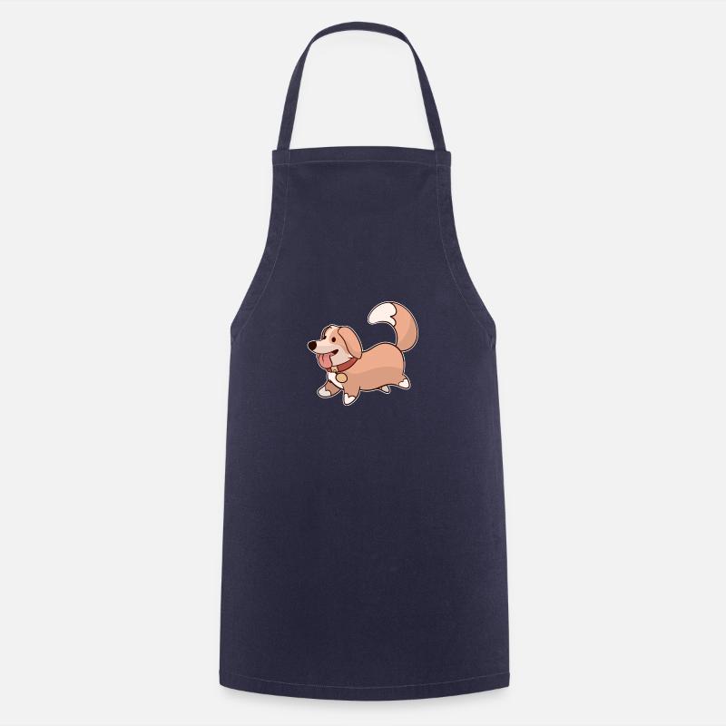 Chien mignon - Tablier de cuisine - marine