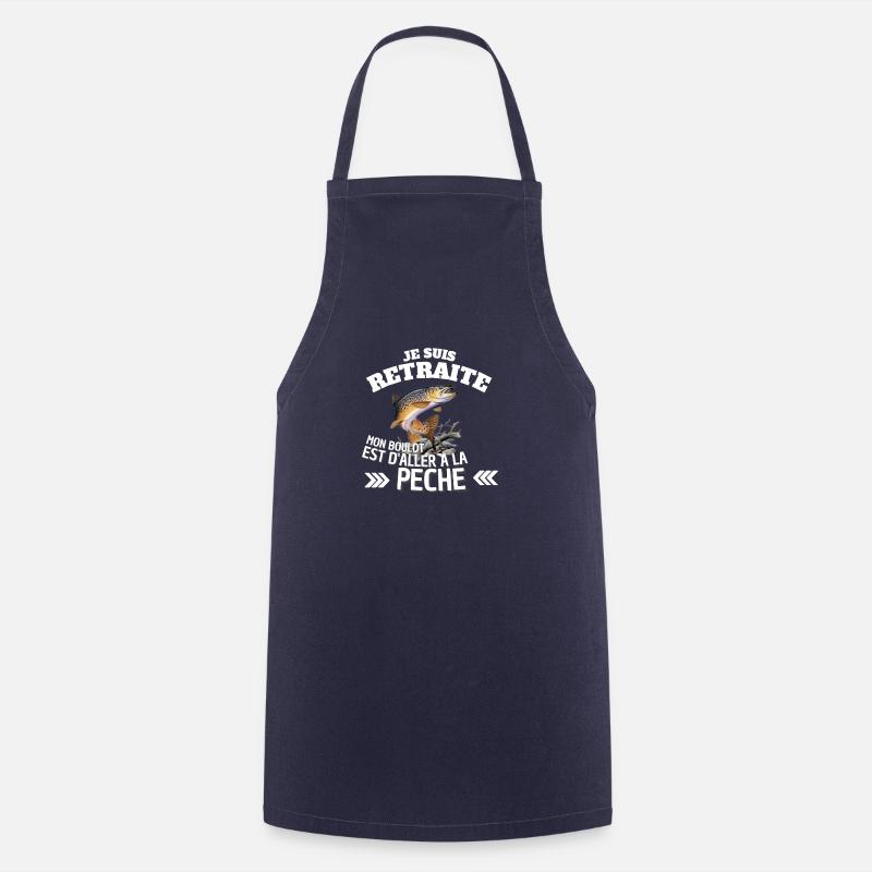 T-shirt pêche - Tablier de cuisine - marine