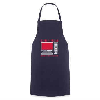 Ne pas réparer votre ordinateur - Tablier de cuisine - marine - Devant - AI Model Male 185 dark (185cm)