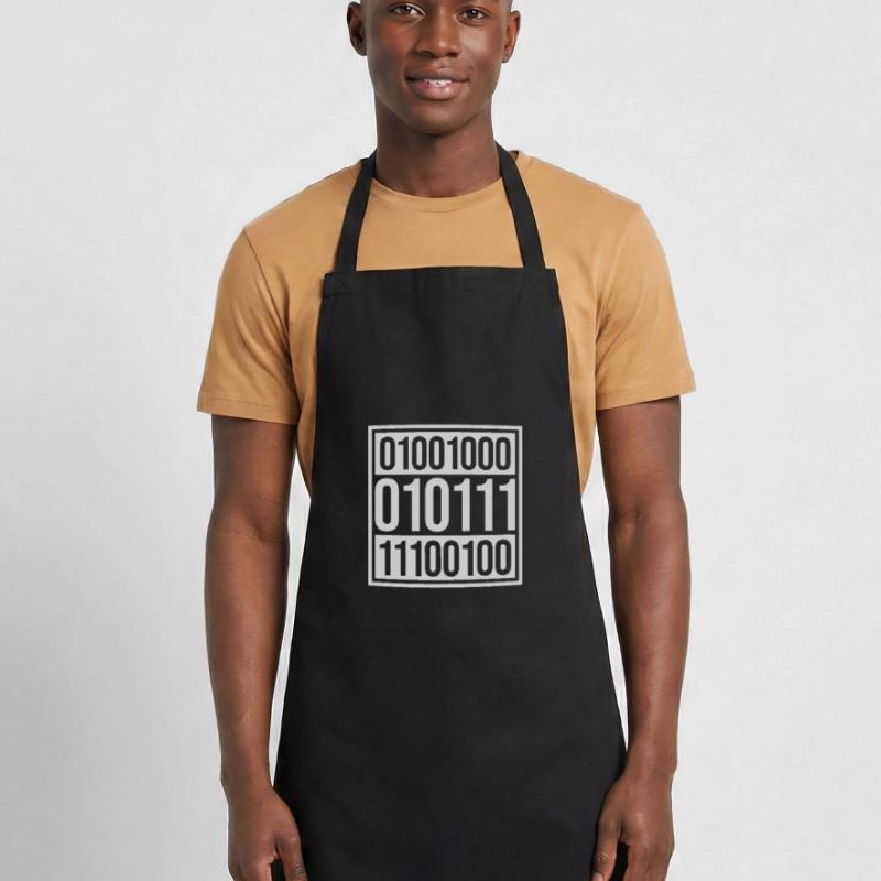 Langage de programme de code binaire Tablier de cuisine