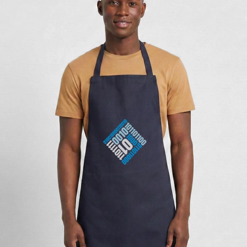 Langage de programme de code binaire Tablier de cuisine