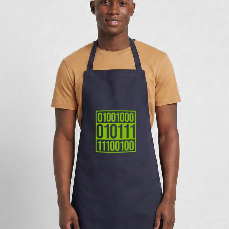 Langage de programme de code binaire Tablier de cuisine