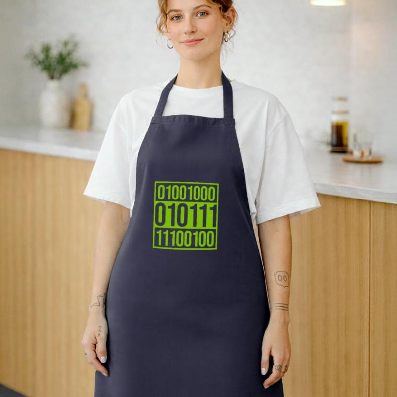 Langage de programme de code binaire Tablier de cuisine