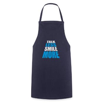 talk less smile more - Cooking Apron - navy - Front - AI Model Male 185 dark (185cm)