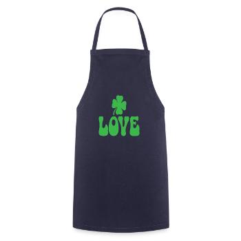 Love St. Patrick's Day Valentine's Day - Cooking Apron - navy - Front - AI Model Male 185 dark (185cm)