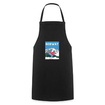 ski Norway - Tablier de cuisine - noir - Devant - AI Model Male 185 dark (185cm)