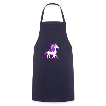 Licorne - Tablier de cuisine - marine - Devant - AI Model Male 185 dark (185cm)