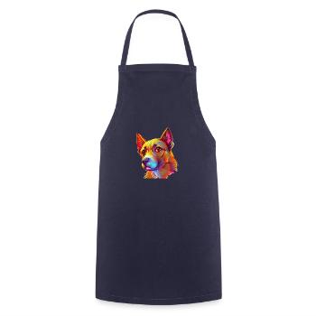 German Shepherd Dog Dog Owner Dog Owner Dog - Cooking Apron - navy - Front - AI Model Male 185 dark (185cm)