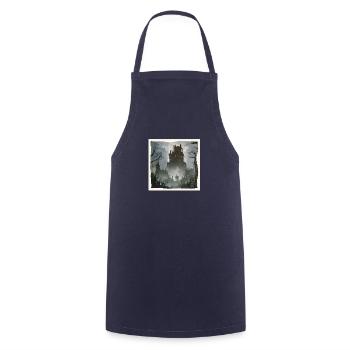 Haunted castle dark atmosphere - Cooking Apron - navy - Front - AI Model Male 185 dark (185cm)