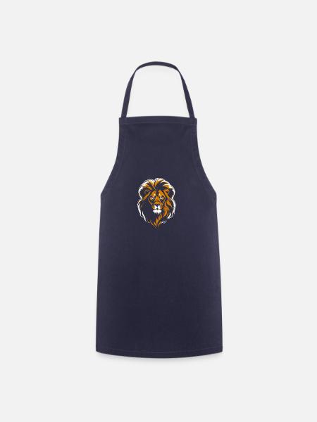 Löwe - Kochschürze - Navy