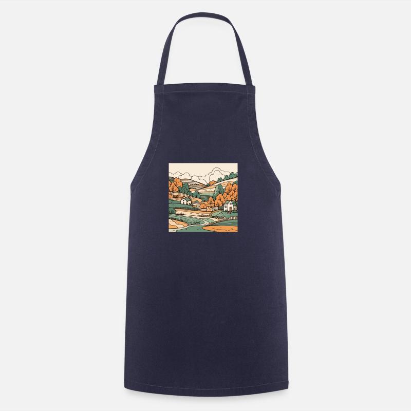 Landschaft - Kochschürze - Navy