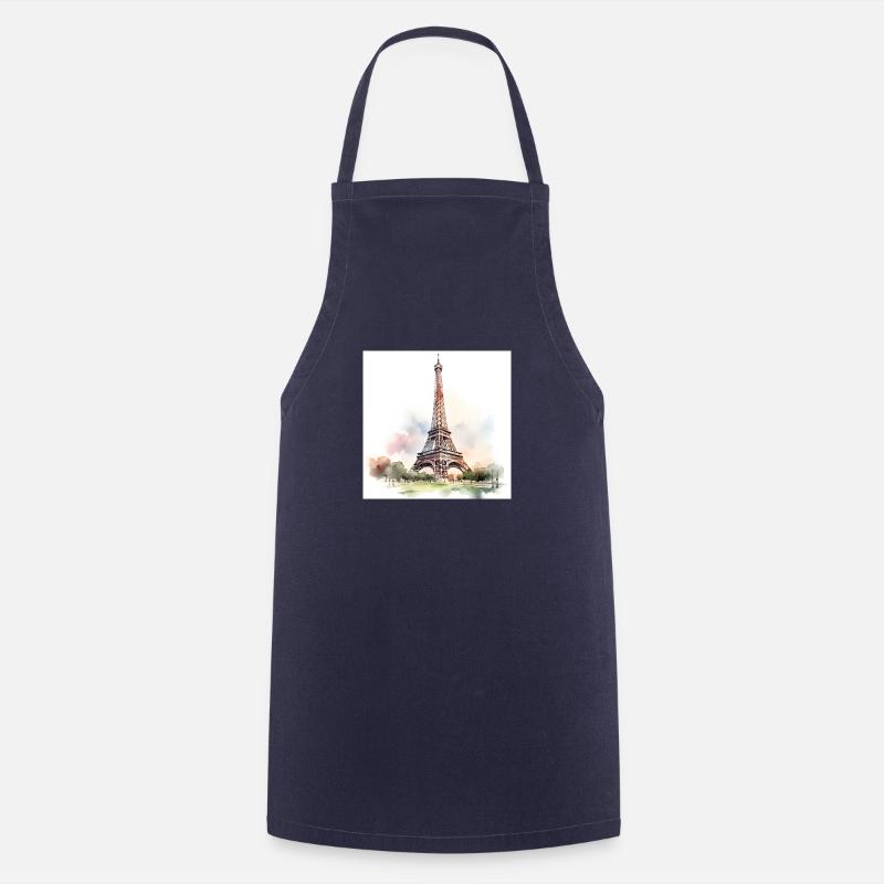 paris Eiffelturm - Kochschürze - Navy