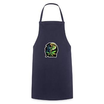 L'astronaute intérieur - Tablier de cuisine - marine - Devant - AI Model Male 185 dark (185cm)