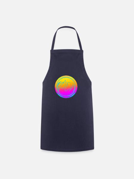Neon Horse Lover - Kochschürze - Navy