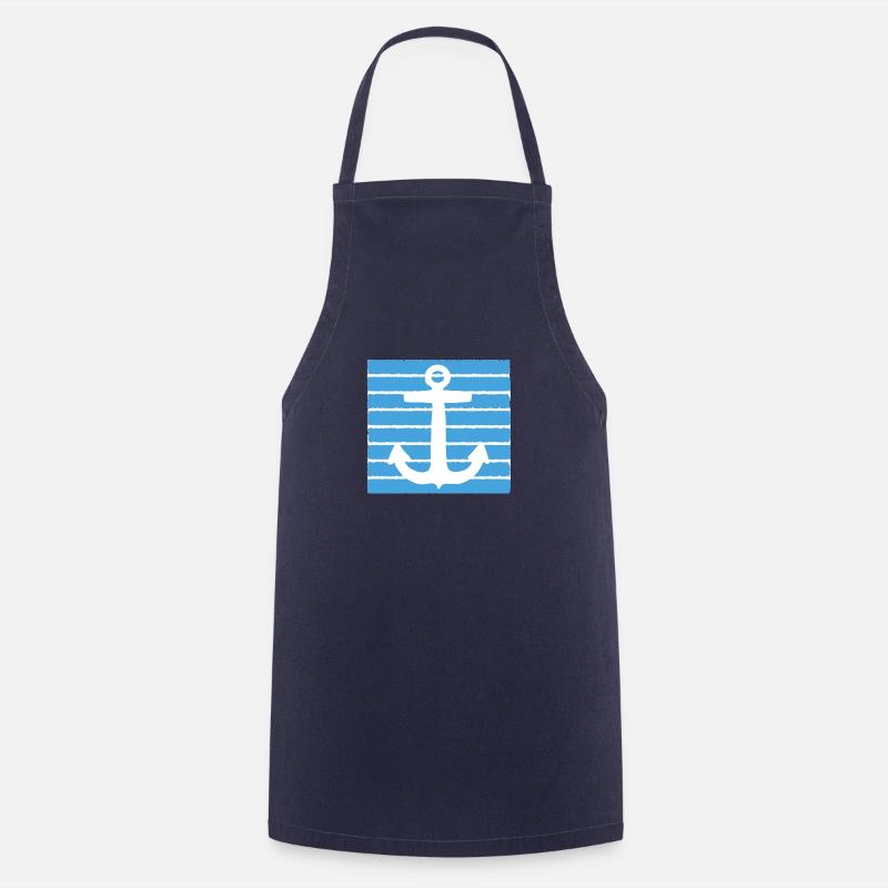 Maritime - Ancre - Tablier de cuisine - marine