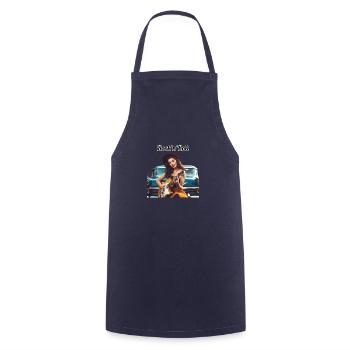 Pinup - Cooking Apron - navy - Front - AI Model Male 185 dark (185cm)