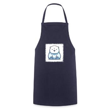 birthday present idea funny feminist concern - Cooking Apron - navy - Front - AI Model Male 185 dark (185cm)