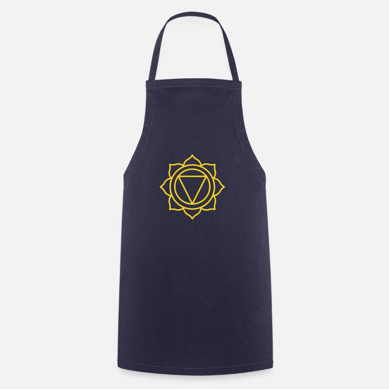 SUCCESS- | 3rd Manipura or Solar Chakra - Cooking Apron - navy