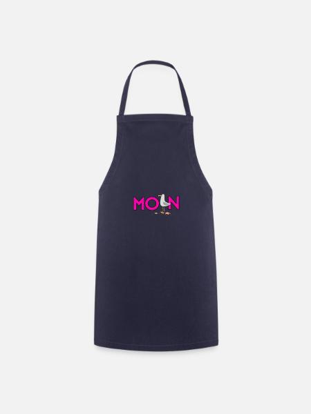 MOIN Möwe pink - Urlaub im Norden - Kochschürze - Navy