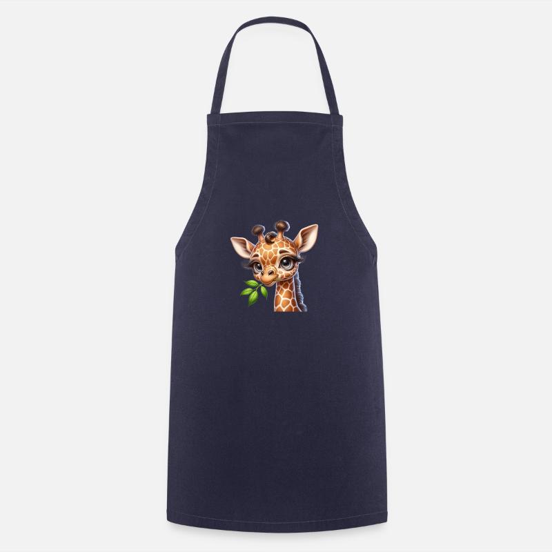 Bébé Girafe - Tablier de cuisine - marine