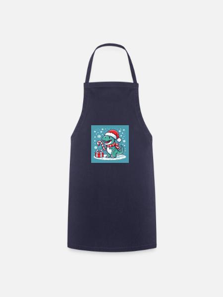 Dino Weihnachten - Kochschürze - Navy