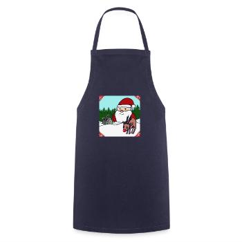 Joyeux Noël - Tablier de cuisine - marine - Devant - AI Model Male 185 dark (185cm)