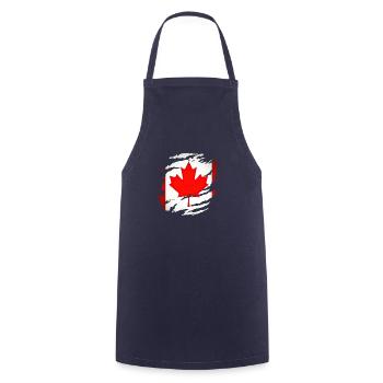 Kanada Kanada Nordamerika Reisen Maple Leaf Montreal - Kochschürze - Navy - Vorne - AI Model Male 185 dark (185cm)