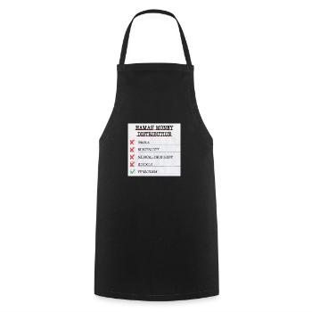 Stand With Israel - Kochschürze - Schwarz - Vorne - AI Model Male 185 dark (185cm)