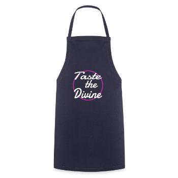 Combinaisons de saveurs Bonheur Cuisine Présent - Tablier de cuisine - marine - Devant - AI Model Male 185 dark (185cm)