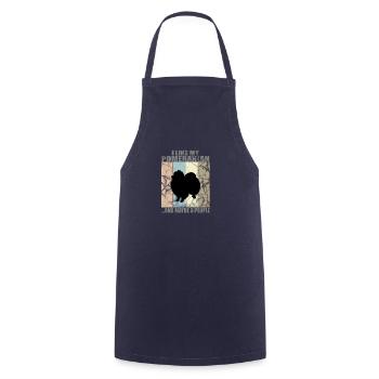 POMERANIAN - Cooking Apron - navy - Front - AI Model Male 185 dark (185cm)