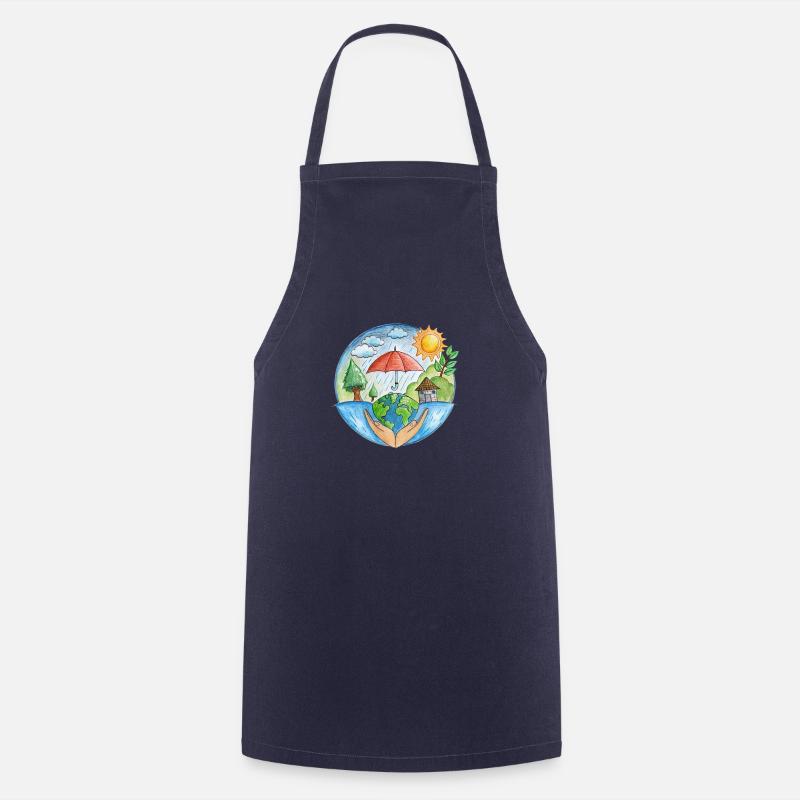 Protection du climat - Tablier de cuisine - marine
