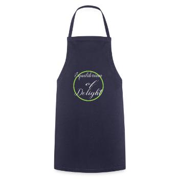present idea maintaining balance life balance - Cooking Apron - navy - Front - AI Model Male 185 dark (185cm)