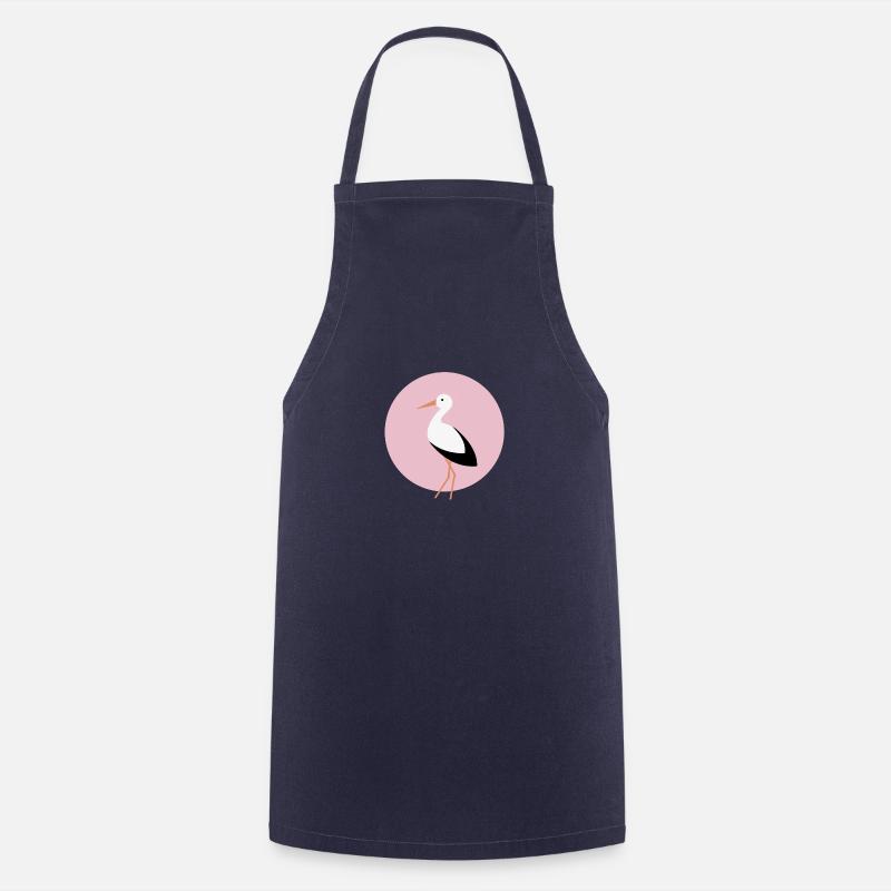 Stork pink - Cooking Apron - navy