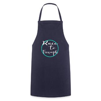 horse racing thrilling experiences present - Cooking Apron - navy - Front - AI Model Male 185 dark (185cm)