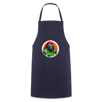 Troll - Cooking Apron - navy - Front - AI Model Male 185 dark (185cm)