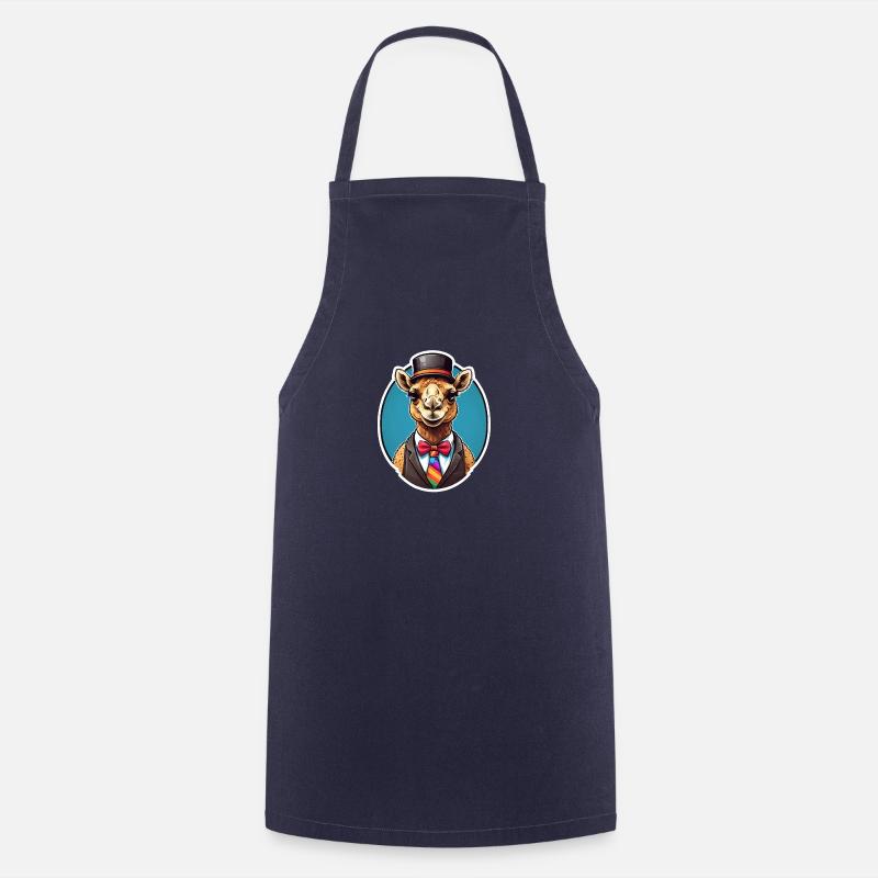 Funny Comic Camel - Tablier de cuisine - marine