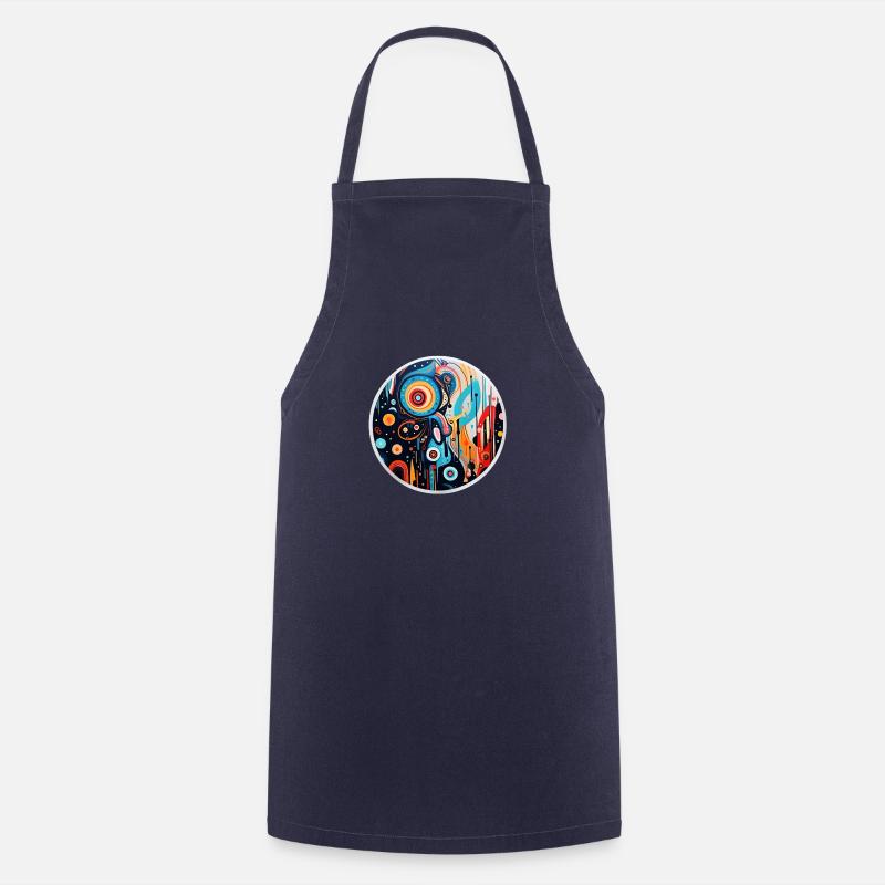 Abstrakte Kunst - Kochschürze - Navy