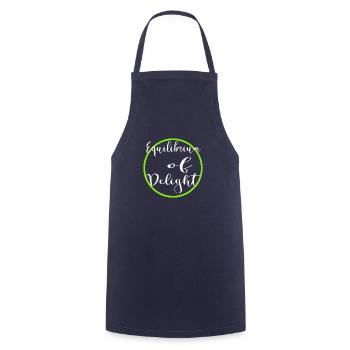 joyous journey happy gift harmony and balance - Cooking Apron - navy - Front - AI Model Male 185 dark (185cm)