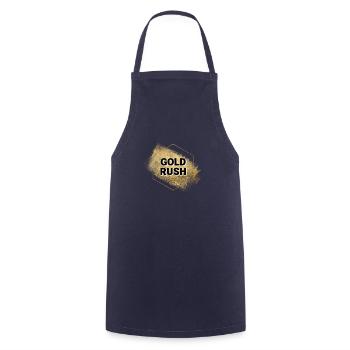 Gold- Rush Logo - Cooking Apron - navy - Front - AI Model Male 185 dark (185cm)