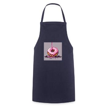 Donut 1 - Kochschürze - Navy - Vorne - AI Model Male 185 dark (185cm)