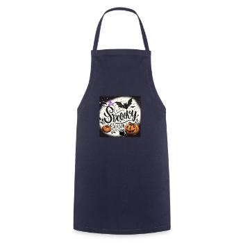 Halloween Spooky Season Gift - Cooking Apron - navy - Front - AI Model Male 185 dark (185cm)