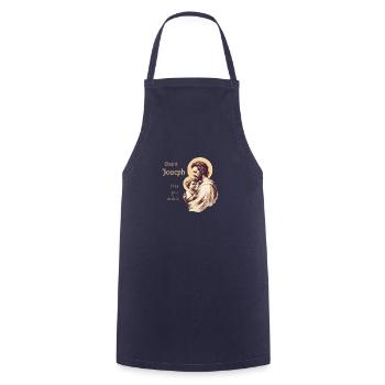 Saint Joseph - Cooking Apron - navy - Front - AI Model Male 185 dark (185cm)