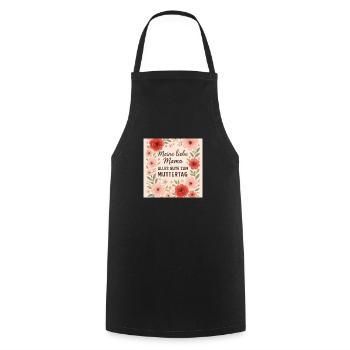 Mutter tag - Kochschürze - Schwarz - Vorne - AI Model Male 185 dark (185cm)