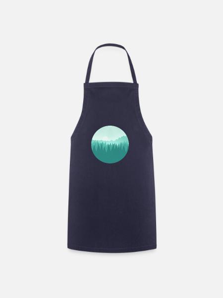 Berglandschaft - Kochschürze - Navy
