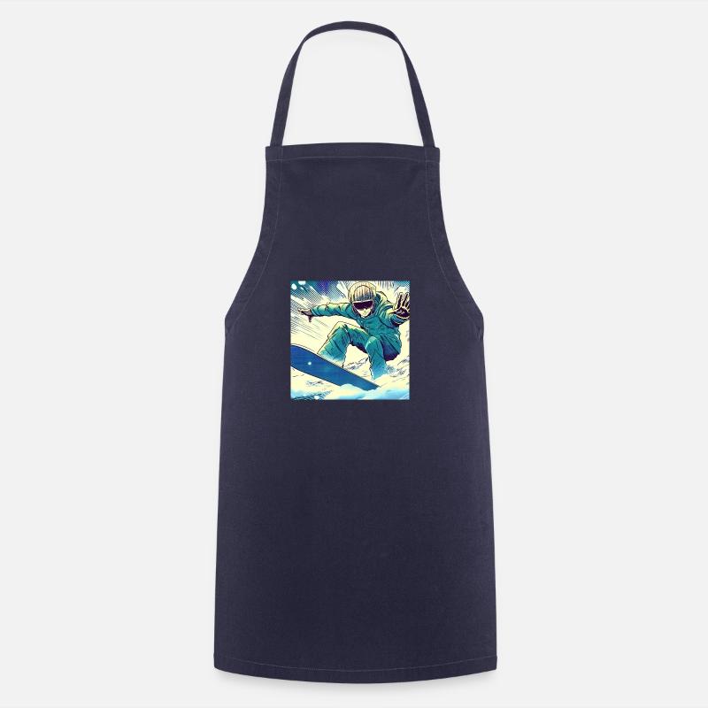 Snowboarder - Cooking Apron - navy